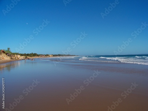 panoramic view of the sea and blue sky