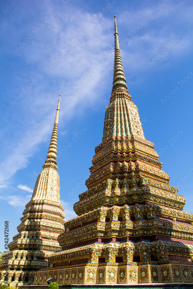 Fototapeta premium Wat Pho or Temple of the Reclining Buddha in Bangkok
