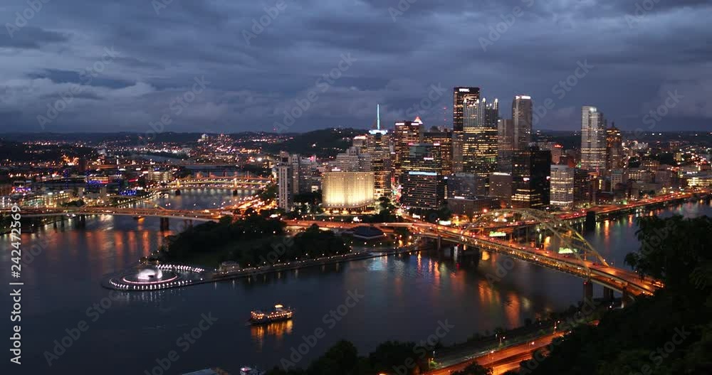 Pittsburgh city landscape view over the Monongahela and Allegheny River Pittsburgh city landscape view over the Monongahela and Allegheny River