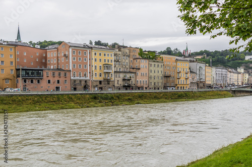 Salzburg, Austria -  fourth-largest city of the country, birthplace of Wolfgang Amadeus Mozart, Salzburg is a UNESCO World Heritage Site due to its wonderful baroque architecture 
