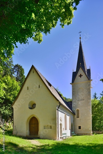 Lindenkirche, Benedictine Abbey St. Georgenberg, Vomp, Tyrol, Austria, Europe photo