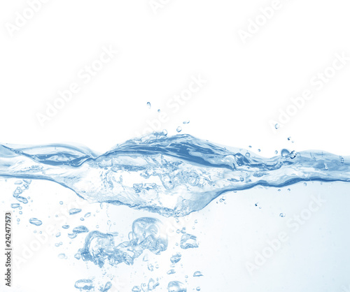 water splash isolated on white background beautiful splashes a clean water 
