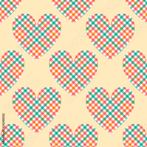 Pastel colored tartan check...