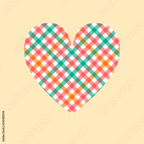 Pastel colored tartan check...