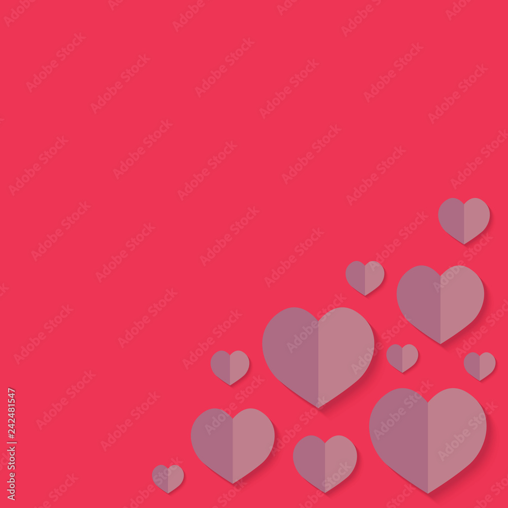 Happy Valentine's Day background- vector illustration
