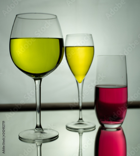 Obraz na płótnie 3 Glass of wine w salonie