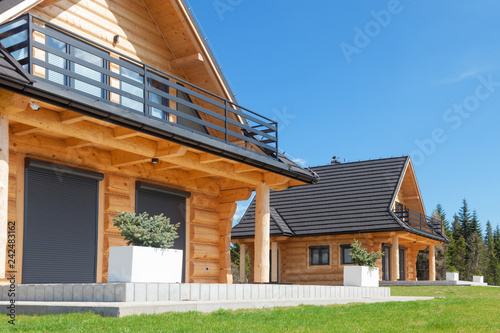 Wood house neighborhood