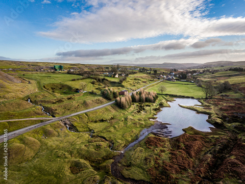 Trefil Quarry in South Wales UK. The Quarry is a popular filming location for films and tv shows in Wales photo