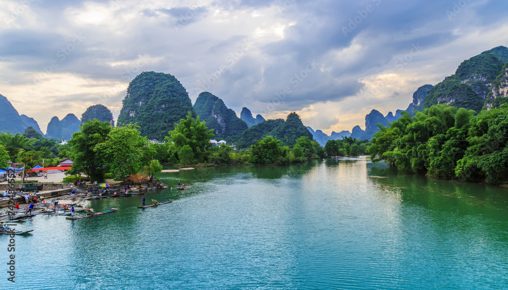 The Beautiful Landscape of Guilin, Guangxi.. The Beautiful Landscape of Guilin, Guangxi..
