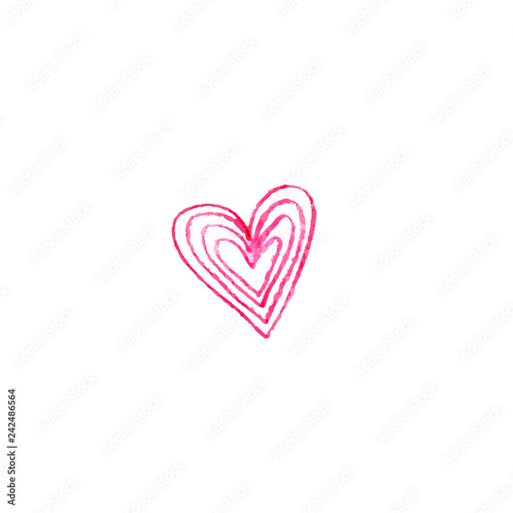 Greeting card for Happy Valentine's Day.For  banners,wallpapers and craft paper.Vector illustration