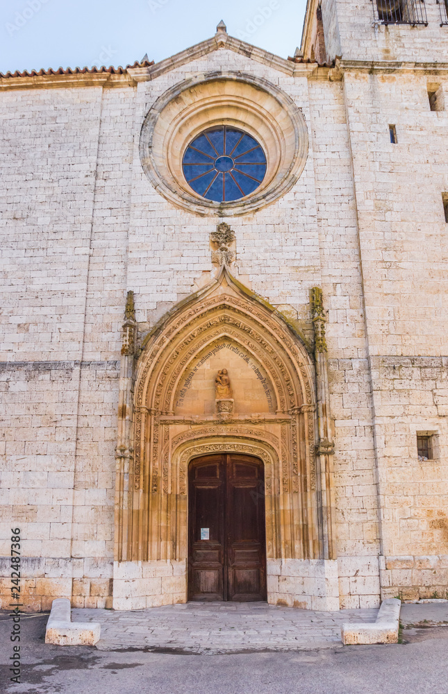 Entrance to the San Julian church in Toro, Spain