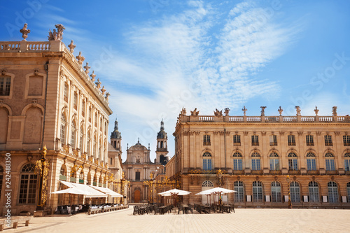 Fototapeta Naklejka Na Ścianę i Meble -  Place Stanislas and City Hall buildings, France