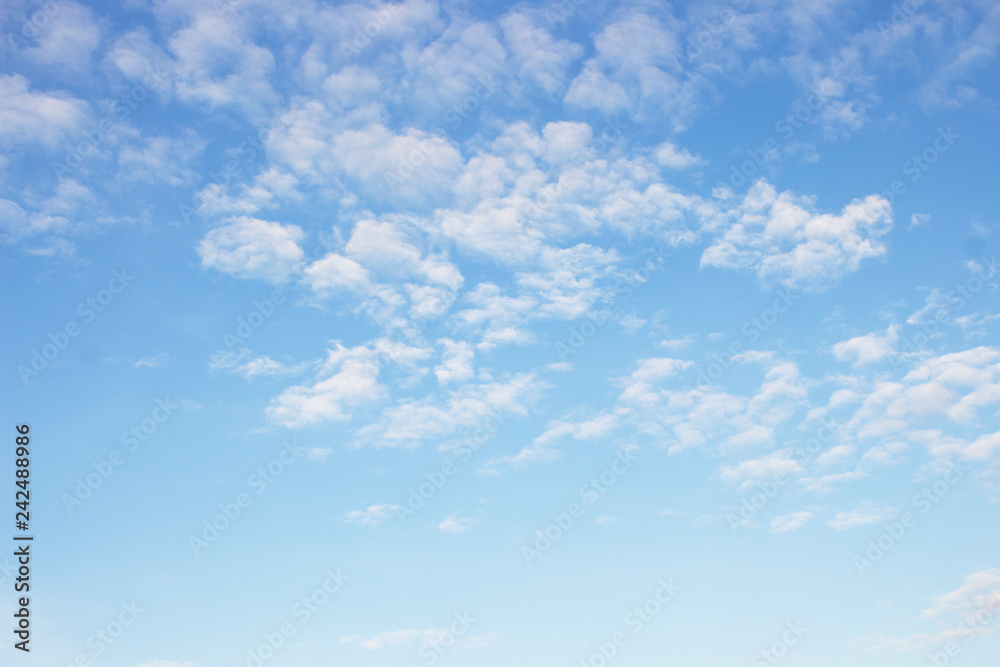 Bright blue sky with white clouds Bright blue sky with white clouds