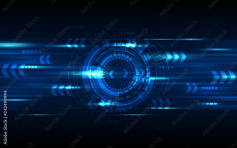 Obraz premium Blue Abstract Technology Background