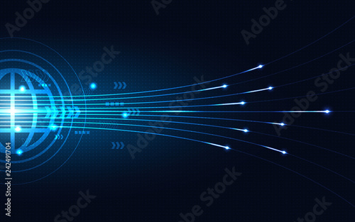 Blue Abstract Technology Background