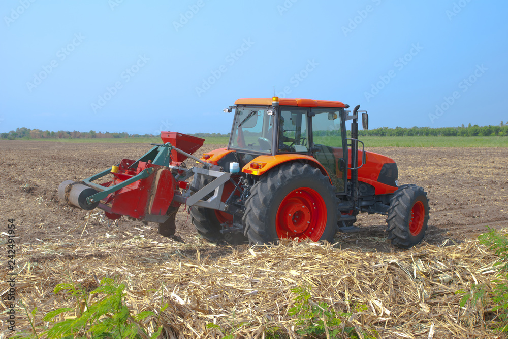 Fototapeta agricultural vehicles, agricultural vehicles from Thailand country