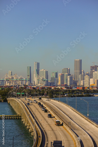 Macarthur Causeway Miami Florida © Felix Mizioznikov