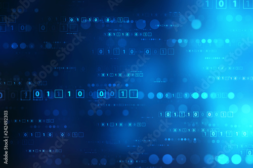Binary Code Background, Digital Abstract technology background