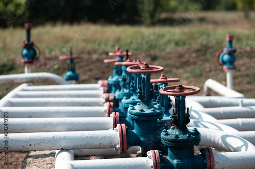many valves on the pipeline