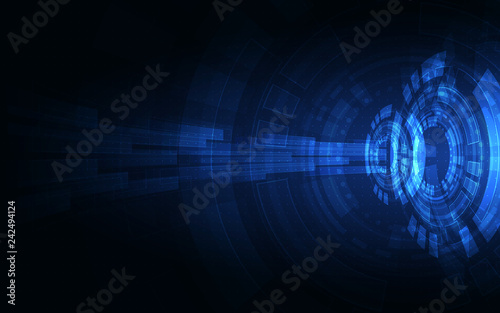 Blue Abstract Technology Background