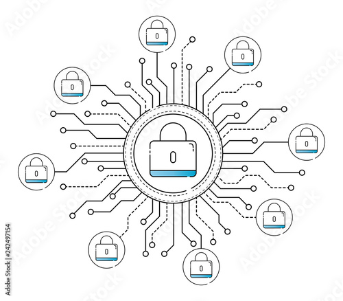 Thin line web security interface