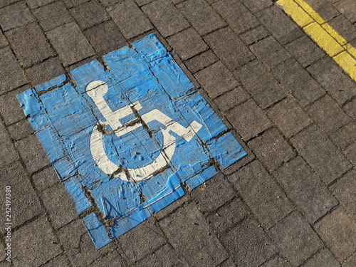 Parcheggio dedicato ai disabili  photo