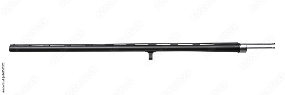Shotgun barrel isolated on white Shotgun barrel isolated on white