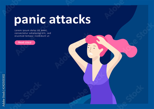 Landing page templates for psyhology mental problems, depression panic attacks, paranoia anger control, relationship family conflict, stress and misunderstanding, psychotherapy character