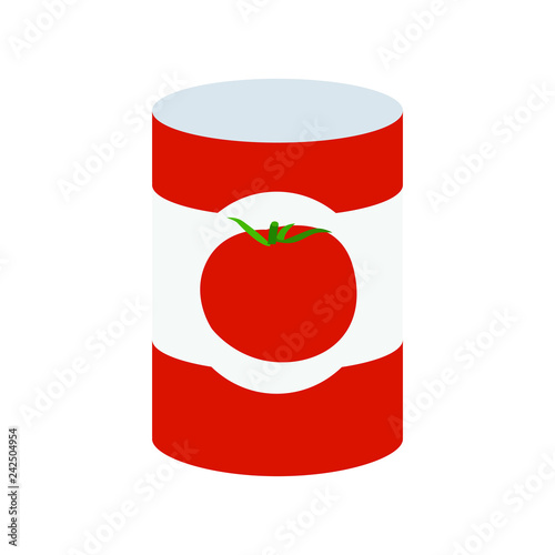 Tomato soup can emoji vector