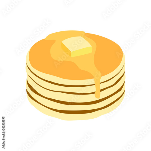 Pancake emoji vector