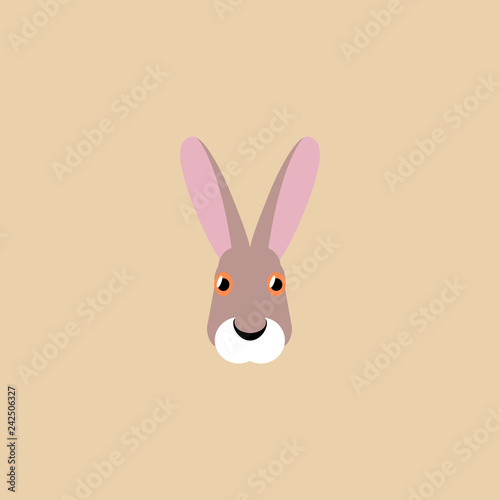 muzzle of a rabbit simple