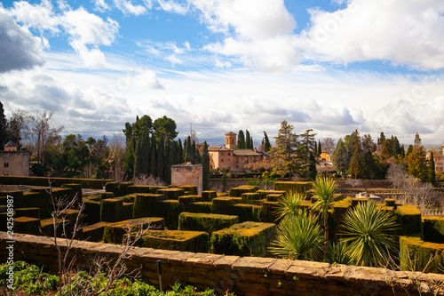The Alhambra is a palace and fortress complex located in Granada, Andalusia, Spain.