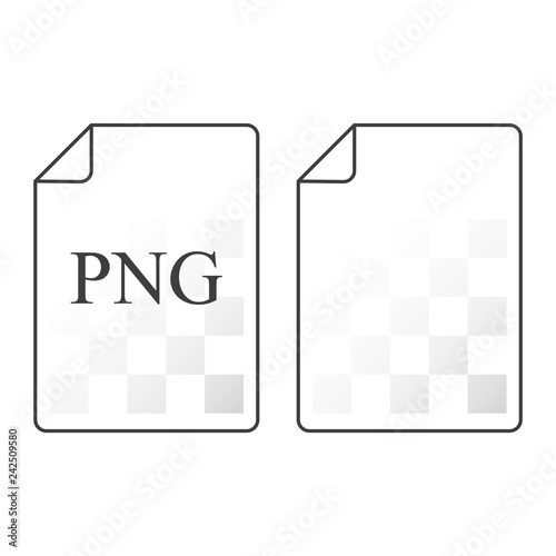 Document icon png. Special design. Two options for your choice. Vector on white background.