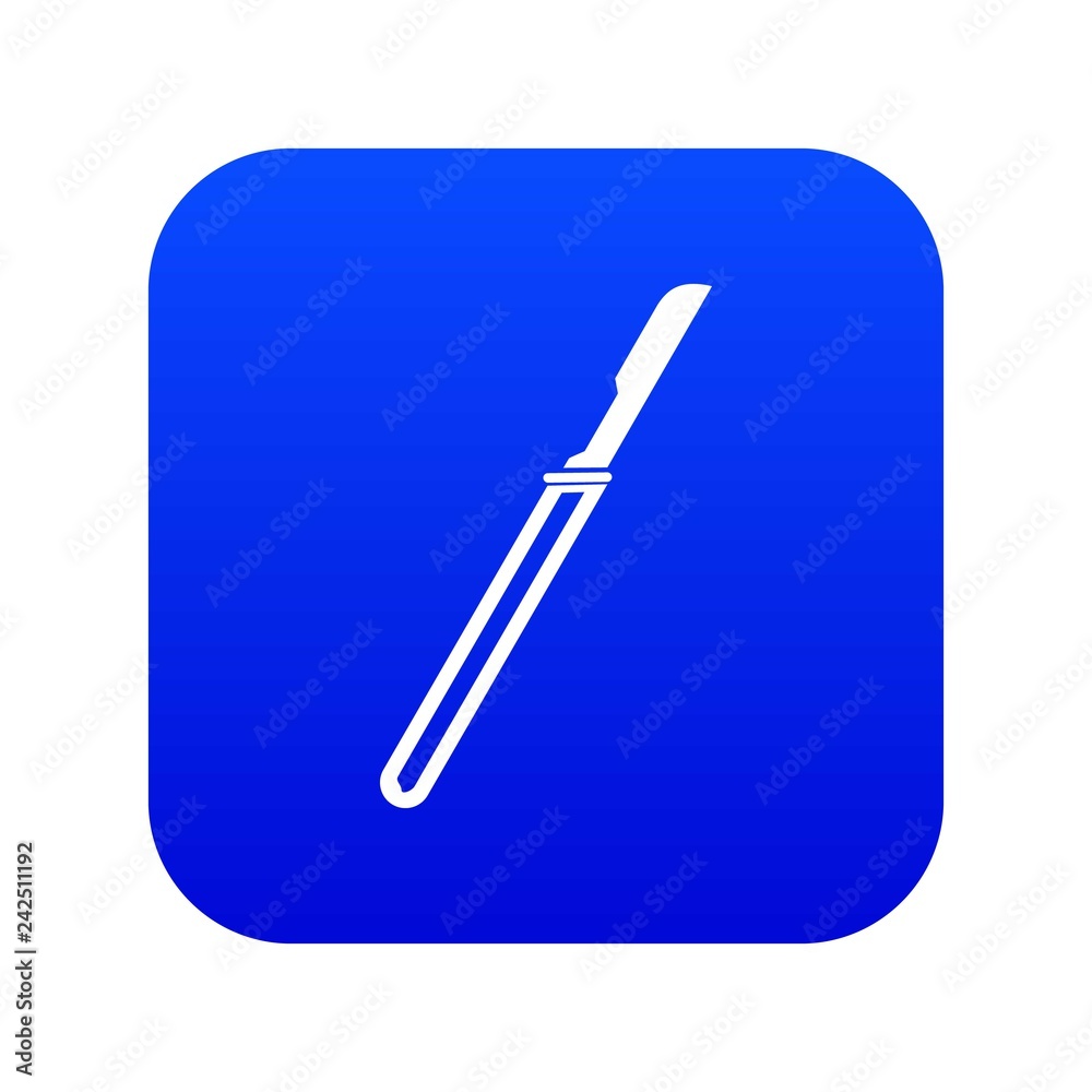 Scalpel icon digital blue for any design isolated on white vector illustration Scalpel icon digital blue for any design isolated on white vector illustration