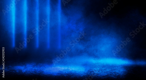 Blue misty dark background....