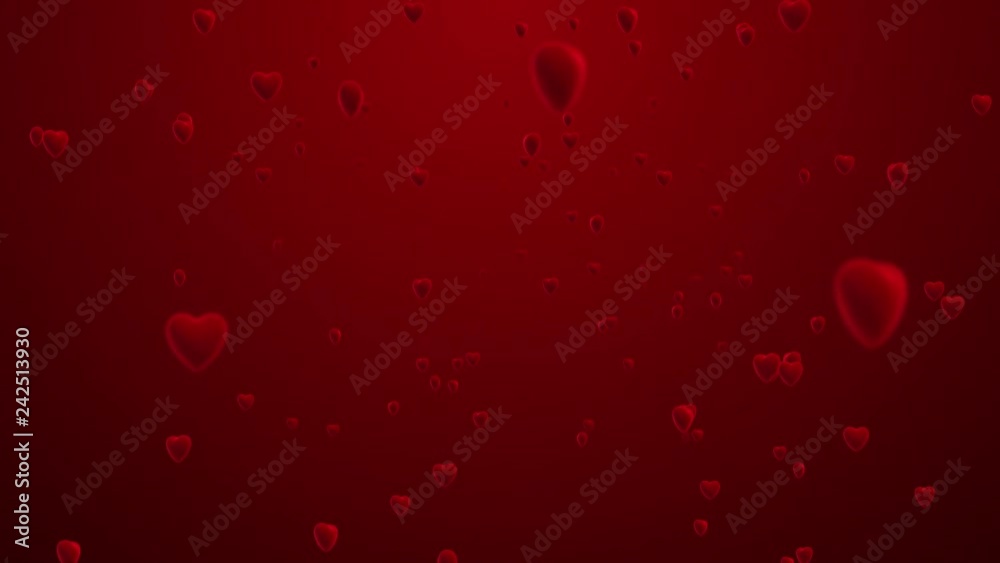 Valentine's Day background. Animation romantic heart and falling abstract bokeh particles. Happy holidays greeting. Luxury, elegant dynamic style template in 4k footage. Valentine's Day background. Animation romantic heart and falling abstract bokeh particles. Happy holidays greeting. Luxury, elegant dynamic style template in 4k footage.