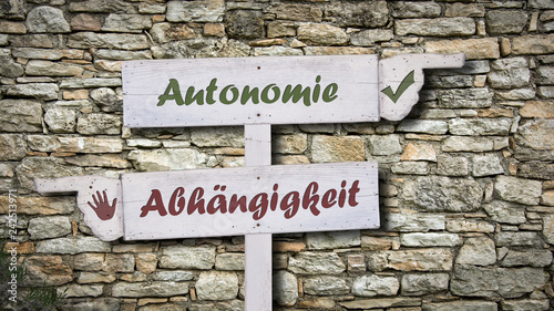 Schild 378 - Autonomie