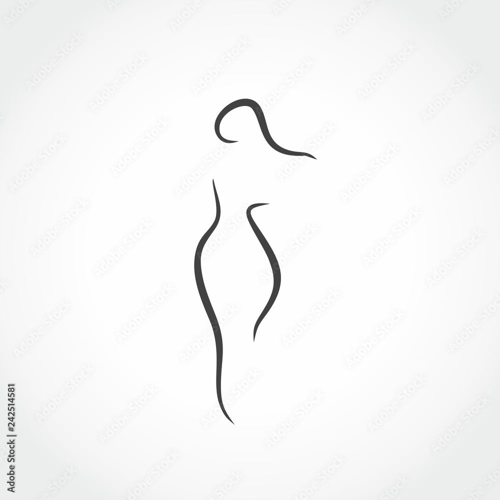 woman sexy silhouette icon vector illustration - obrazy, fototapety, plakaty 