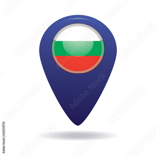 Free Download button with the image of the flag of the Bulgaria. Vector graphics - GFXLoad