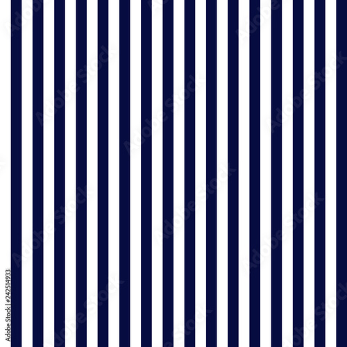 Navy Blue and White Stripes Seamless Pattern - Narrow vertical navy blue and white stripes seamless pattern