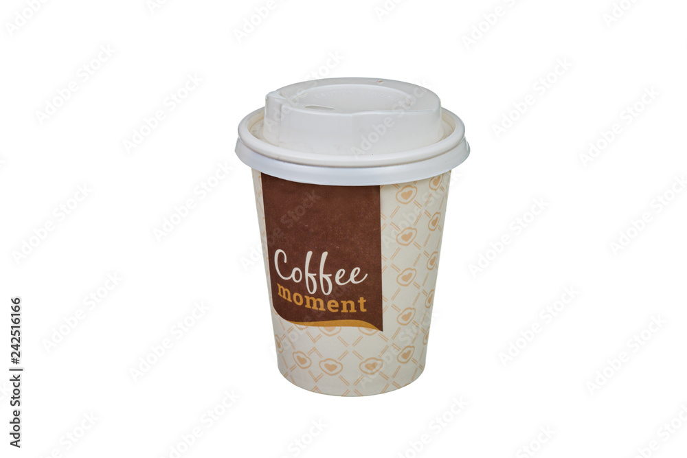 paper coffee cup isolated on white background paper coffee cup isolated on white background