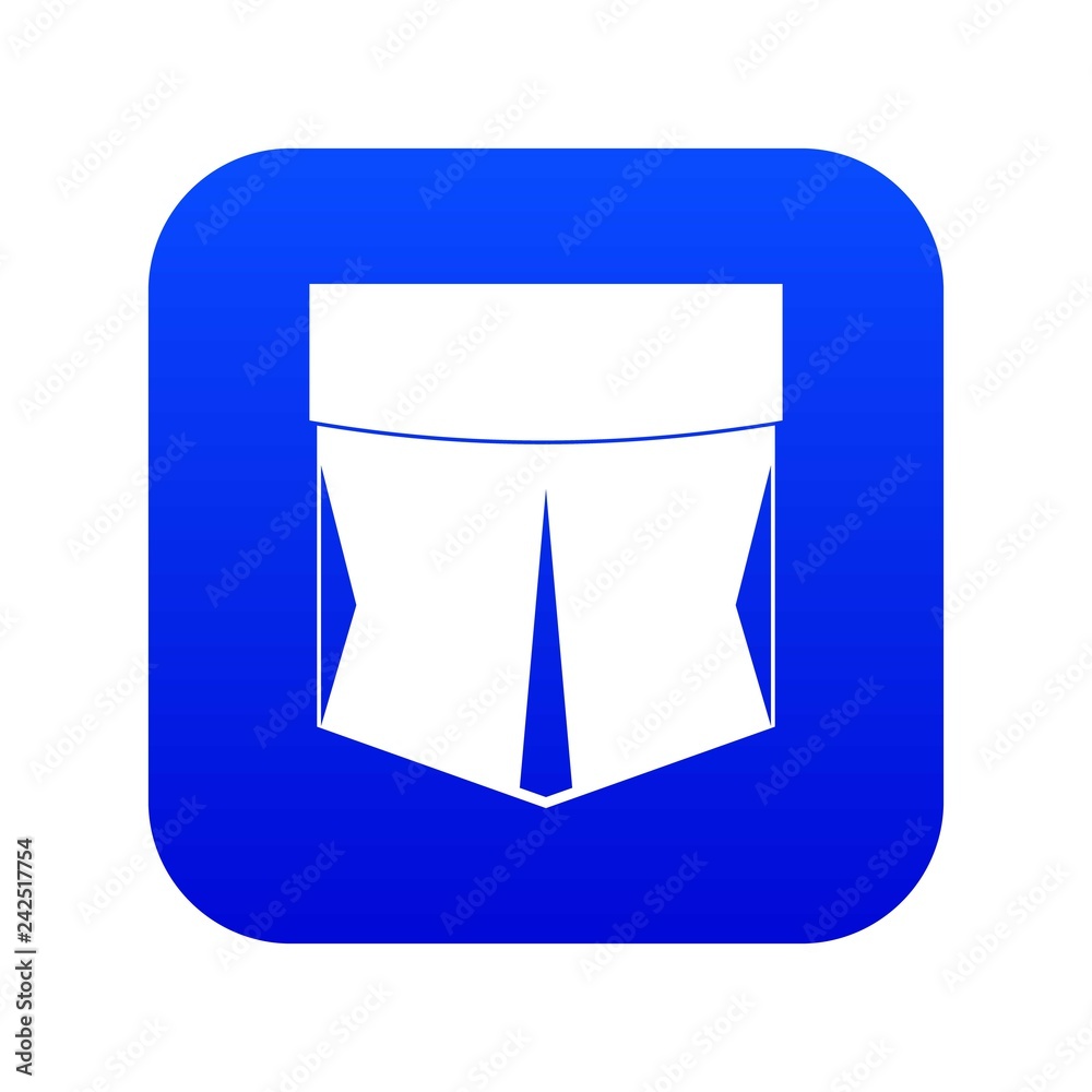 Pocket icon digital blue for any design isolated on white vector illustration Pocket icon digital blue for any design isolated on white vector illustration