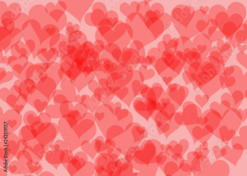 background of pink and red hearts