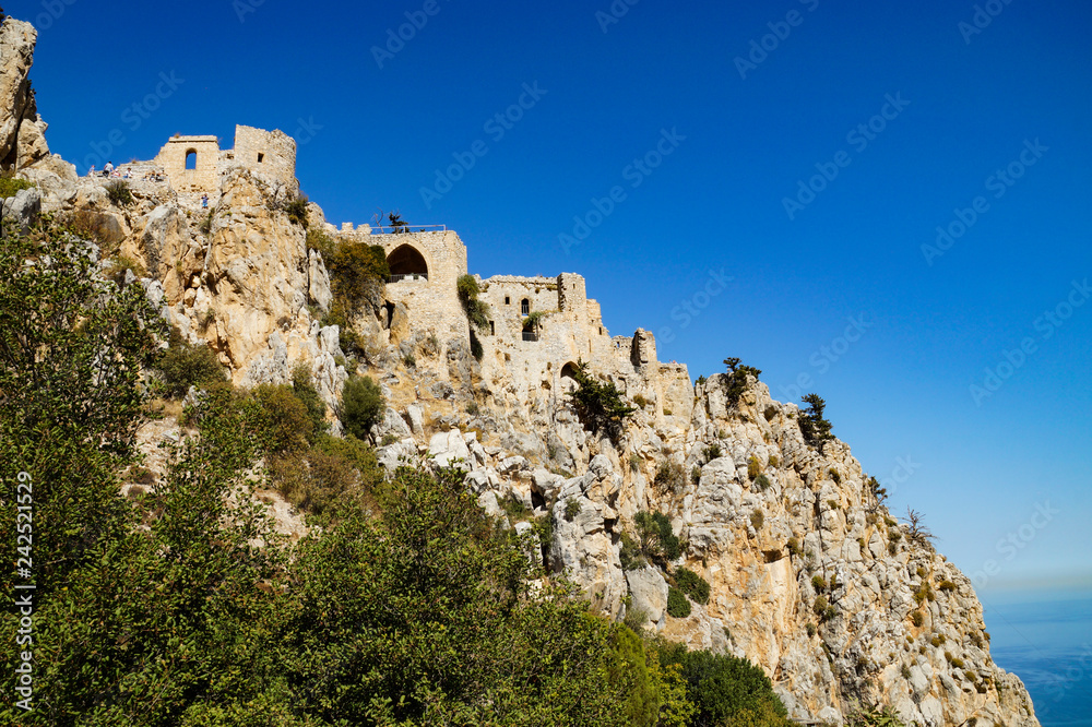 city, Kyrenia, St. Hilarion Castle, Turkish Republic, Northern Cyprus, mountains, altitude, excursion, travel, delight, beauty, nature, architecture, style