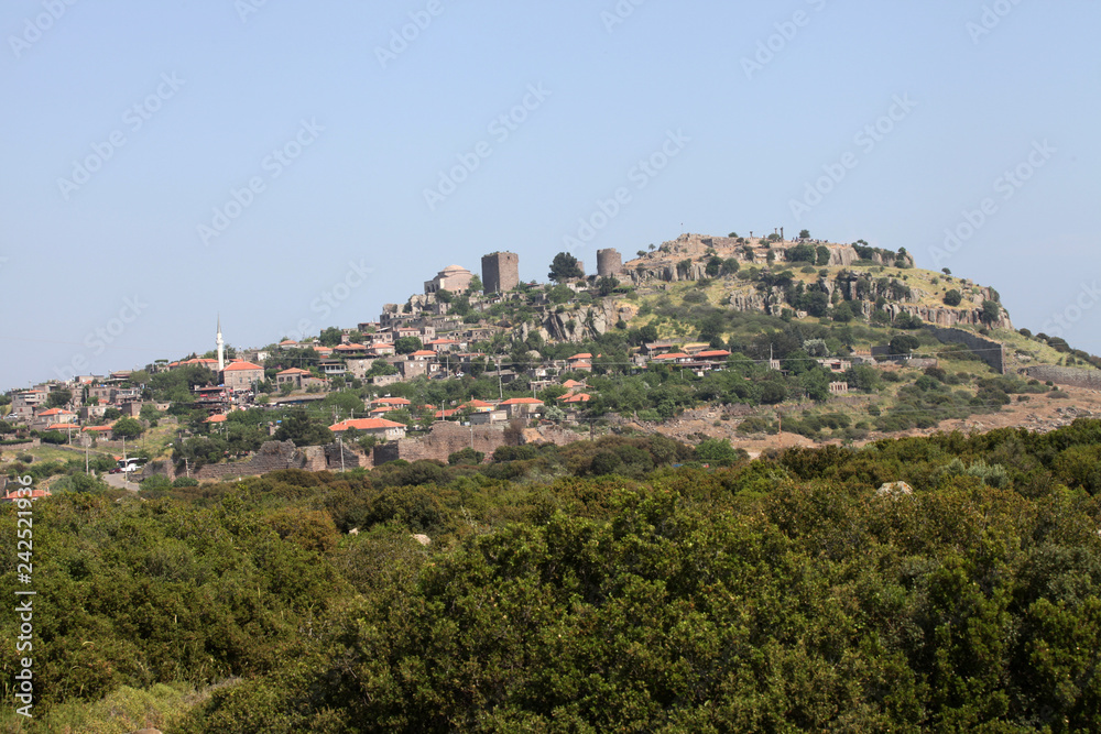 Assos ancient city in Behramkale, Ayvacik, Turkey