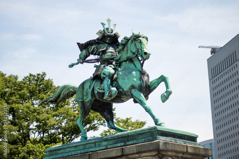 samurai statue samurai statue
