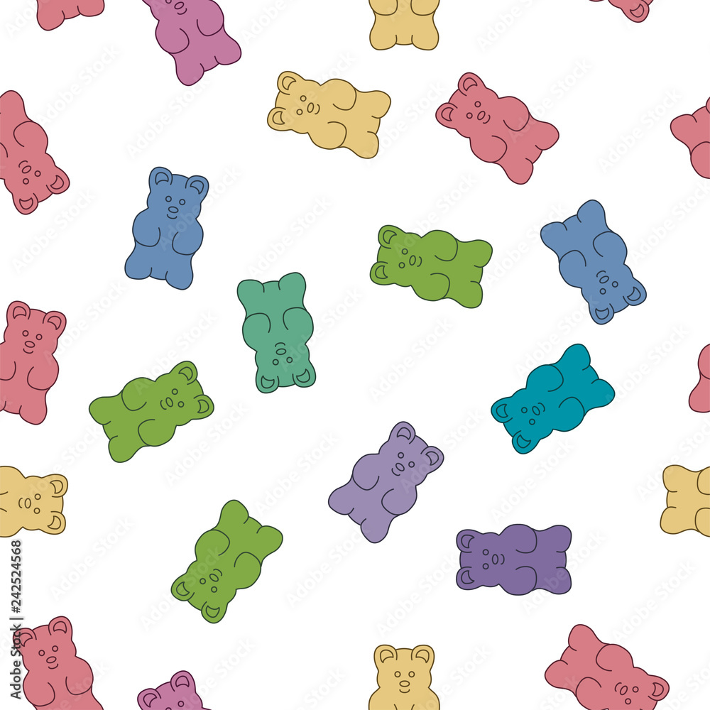 vector gummy bear candies vector gummy bear candies