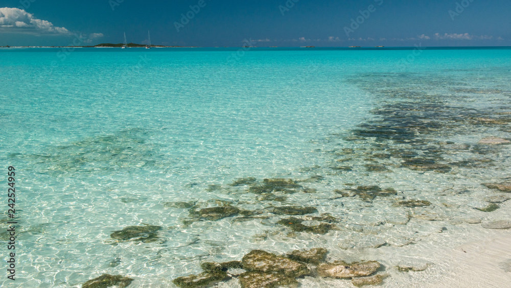 Beaches in Exuma, Bahamas
