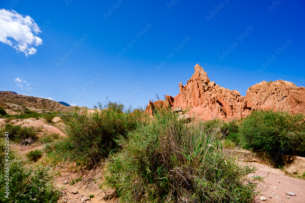 the landscape of the red mountains the landscape of the red mountains
