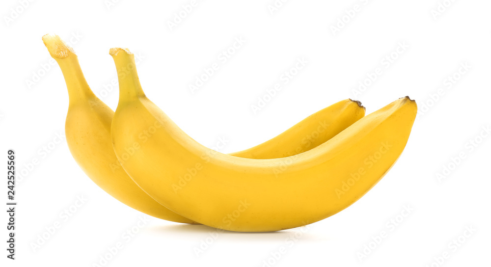 Tasty fresh bananas on white background Tasty fresh bananas on white background